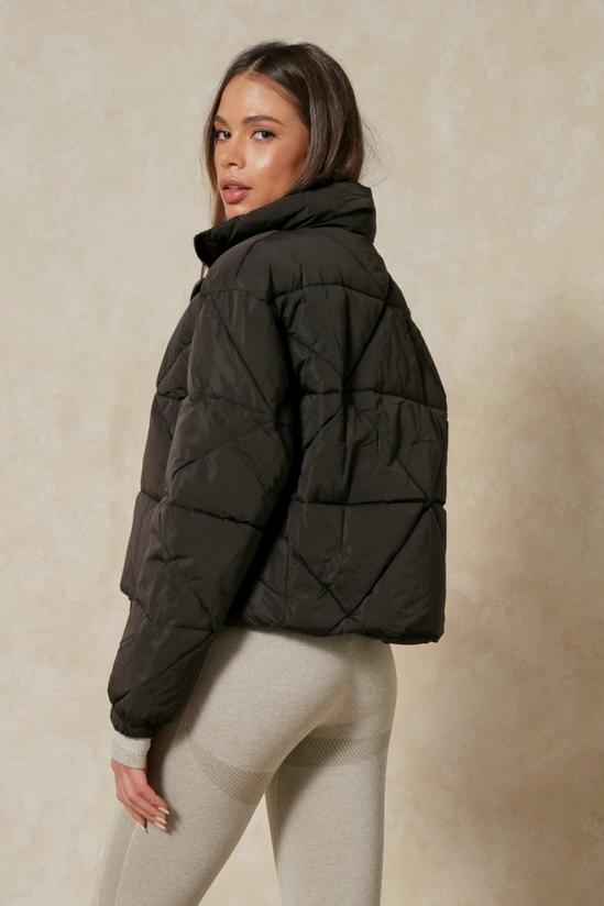 MissPap Quilted Cropped Puffer Coat 3