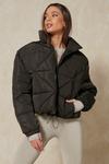 MissPap Quilted Cropped Puffer Coat thumbnail 5