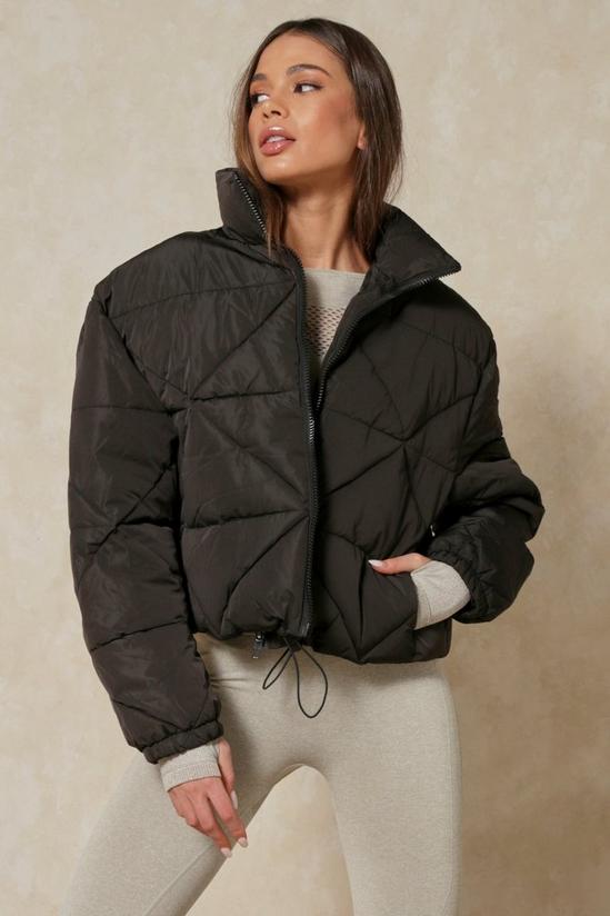 MissPap Quilted Cropped Puffer Coat 5
