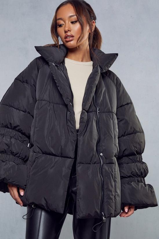MissPap Gathered Detail Oversized Puffer 1