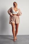 MissPap Crinkle Relaxed Sheer Shorts thumbnail 1
