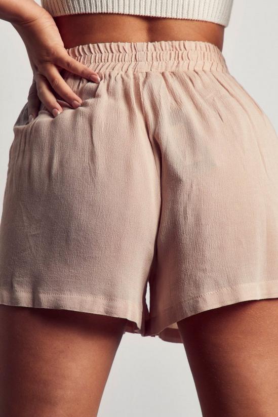 MissPap Crinkle Relaxed Sheer Shorts 5
