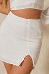 MissPap Textured Split Detail Mini Skirt thumbnail 2