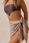 MissPap Textured Sarong Mini Skirt thumbnail 2