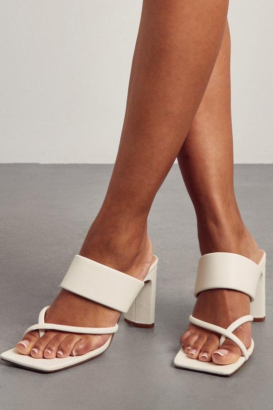 MissPap Strappy Toe Detail Heeled Mules 1