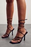 MissPap Lace Up Strappy Heels thumbnail 1