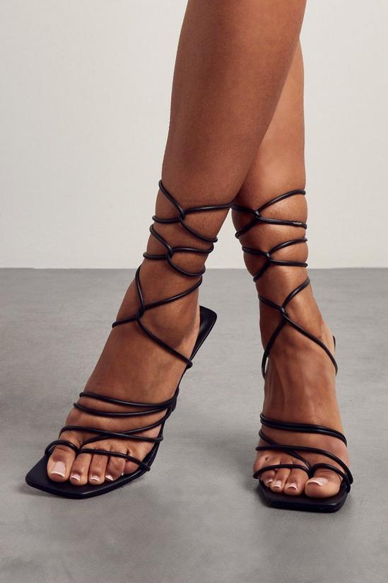 MissPap Lace Up Strappy Heels 3