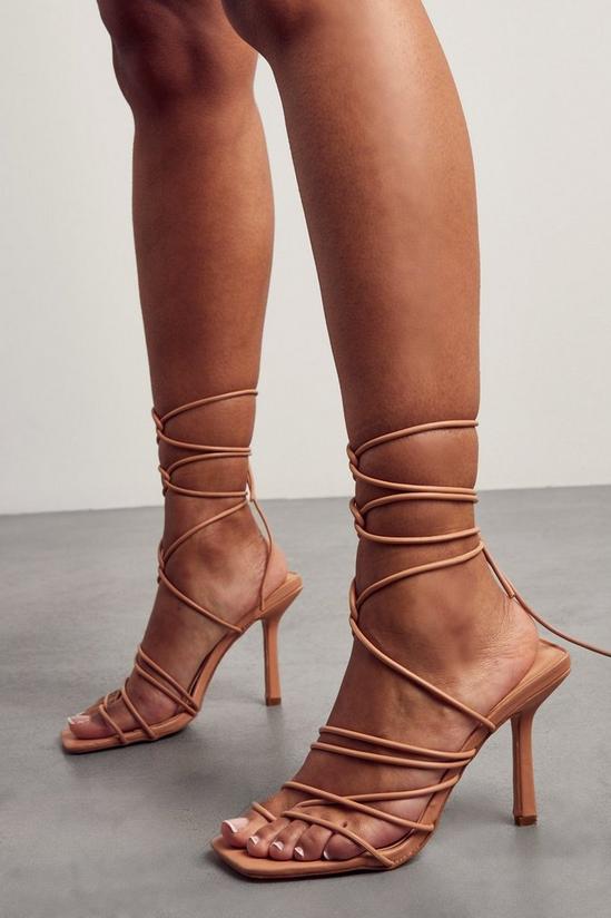 MissPap Lace Up Strappy Heels 4