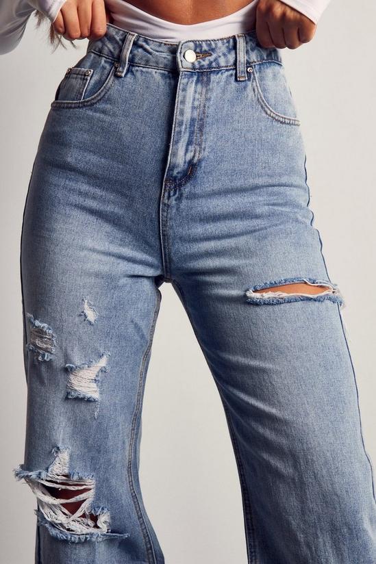 MissPap Wide Leg Distressed Jeans 5
