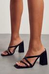 MissPap Croc Strappy Block Heeled Mules thumbnail 3