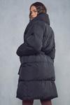 MissPap Belted Oversized Collar Maxi Puffer Coat thumbnail 3