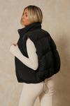 MissPap Cropped Panelled Puffer Gilet thumbnail 3