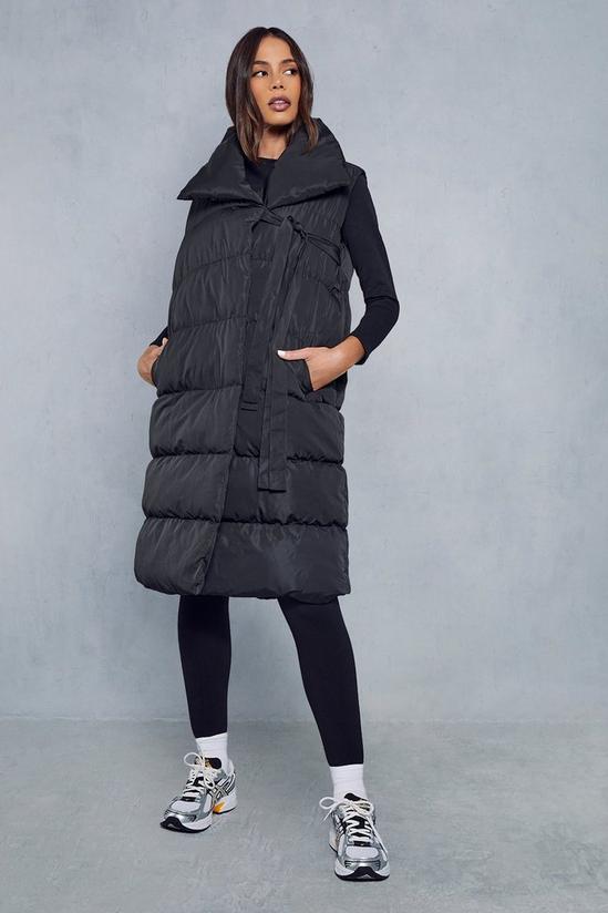 MissPap Oversized Collared Maxi Puffer Gilet 1