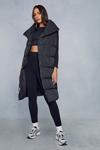 MissPap Oversized Collared Maxi Puffer Gilet thumbnail 6