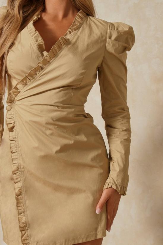 MissPap Ruffle Detail Wrap Shirt Dress 2