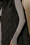 MissPap Quilted Contrast Detail Hooded Gilet thumbnail 6