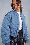 MissPap Quilted Oversized Bomber Jacket thumbnail 2