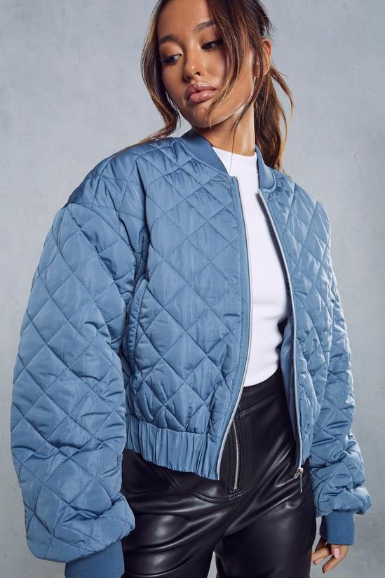 MissPap Quilted Oversized Bomber Jacket 2