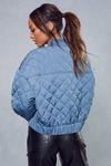 MissPap Quilted Oversized Bomber Jacket thumbnail 3