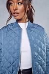 MissPap Quilted Oversized Bomber Jacket thumbnail 6