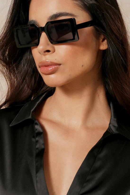 MissPap Square Frame Slimline Sunglasses 1
