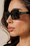 MissPap Square Frame Slimline Sunglasses thumbnail 2