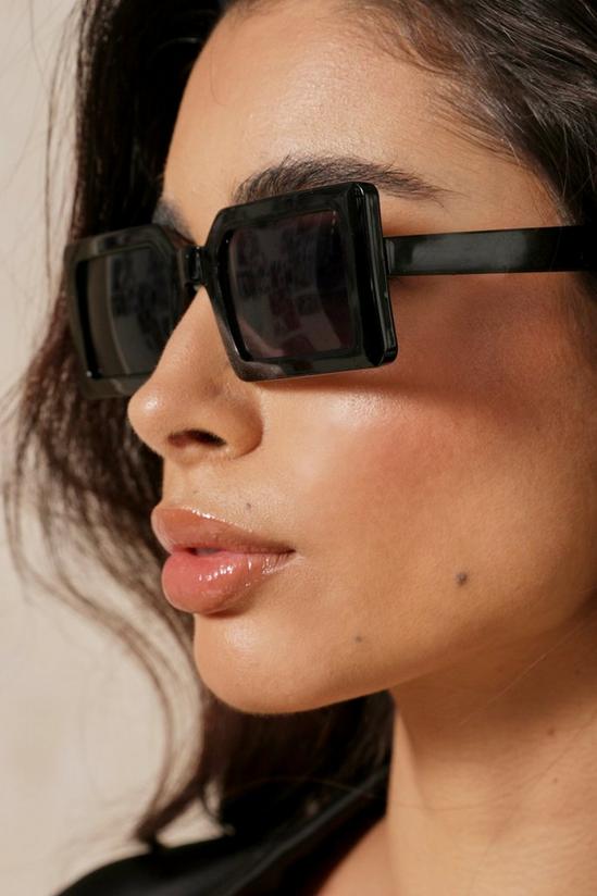 MissPap Square Frame Slimline Sunglasses 2