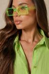 MissPap Square Frame Slimline Sunglasses thumbnail 1