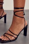 MissPap Strappy Tie Up Mid Heels thumbnail 2