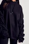 MissPap Oversized Ruched Arm Hoodie thumbnail 2
