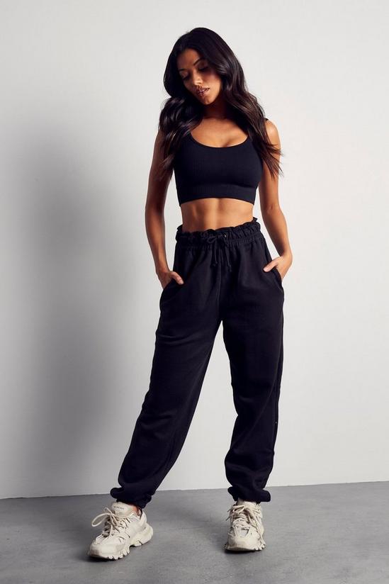 MissPap Ruched Waist Oversized Soft Jogger 1