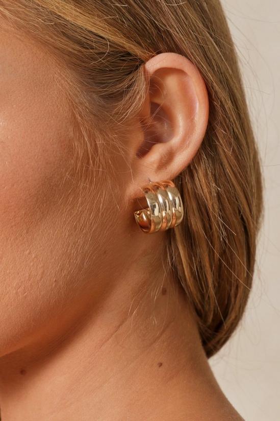 MissPap Gold Triple Hoop Earrings 2