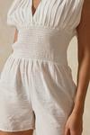 MissPap Pleated V Neck Textured Playsuit thumbnail 5