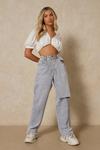 MissPap Textured Ruched Detail Crop Top thumbnail 4