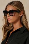 MissPap Oversized Thick Frame Square Sunglasses thumbnail 2