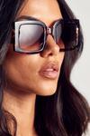 MissPap Oversized Rectangle Sunglasses thumbnail 2