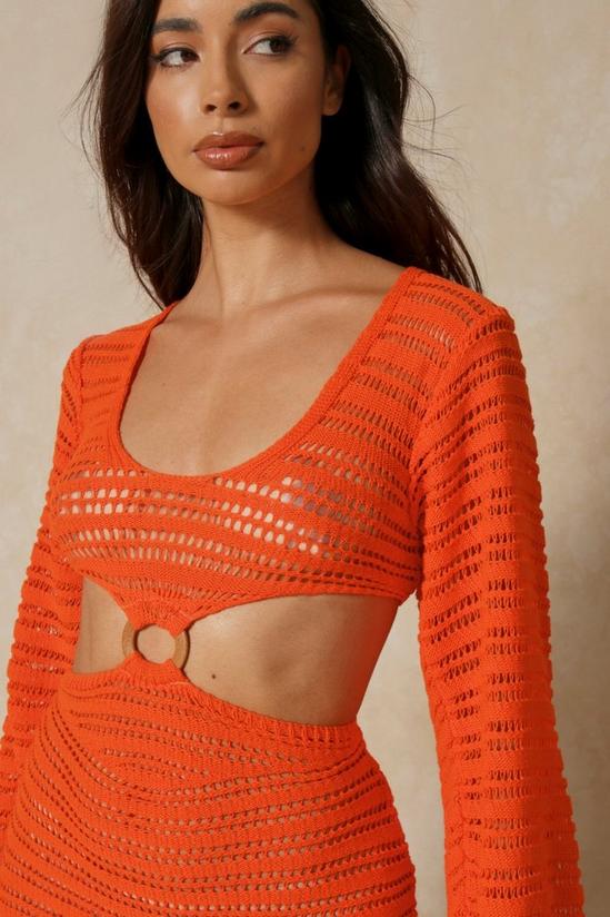 MissPap Crochet Cut Out Ring Detail Dress 2