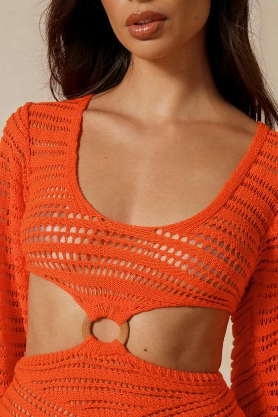 MissPap Crochet Cut Out Ring Detail Dress 6