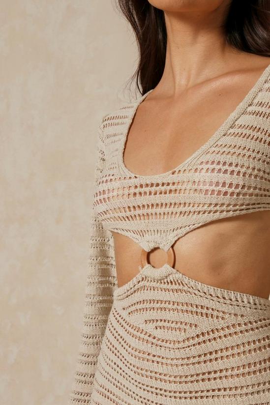 MissPap Crochet Cut Out Ring Detail Dress 6