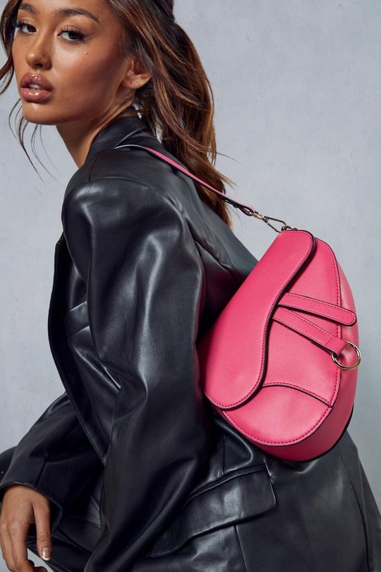 MissPap Leather Look Shoulder Saddle Bag 1