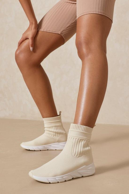 MissPap Knitted Hi Top Trainers 3