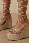 MissPap Strappy Tie Up Heeled Wedges thumbnail 2