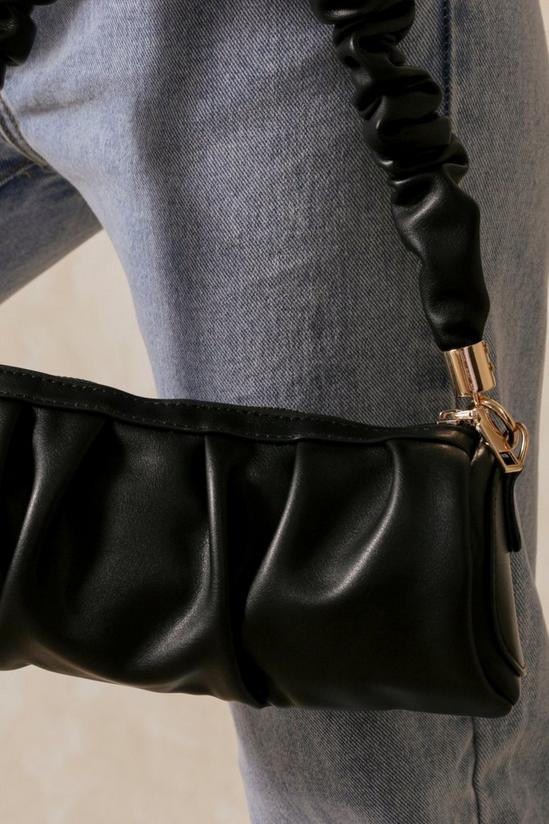 MissPap Leather Look Ruched Shoulder Bag 2