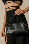 MissPap Ruched Chunky Chain Detail Shoulder Bag thumbnail 1