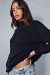 MissPap Oversized Cable Chunky Knit Jumper thumbnail 1