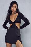 MissPap Knitted Cut Out Long Sleeve Bodysuit thumbnail 5