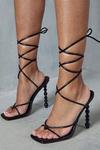 MissPap Woven Metal Strappy High Heels thumbnail 1