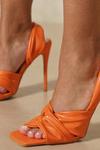 MissPap Leather Look Twisted Wrap Heels thumbnail 2