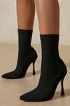 MissPap Knitted Ribbed Ankle Boots thumbnail 1