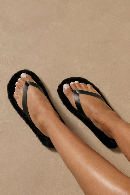 MissPap Faux Fur Sole Sandals 1